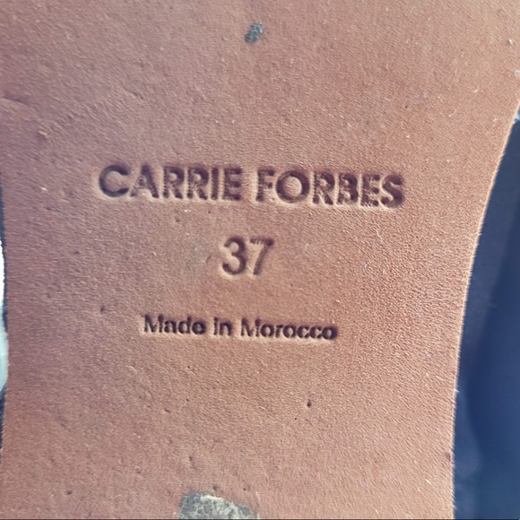 Carrie Forbes Babouche Flats in Navy Suede - Picture 10 of 12